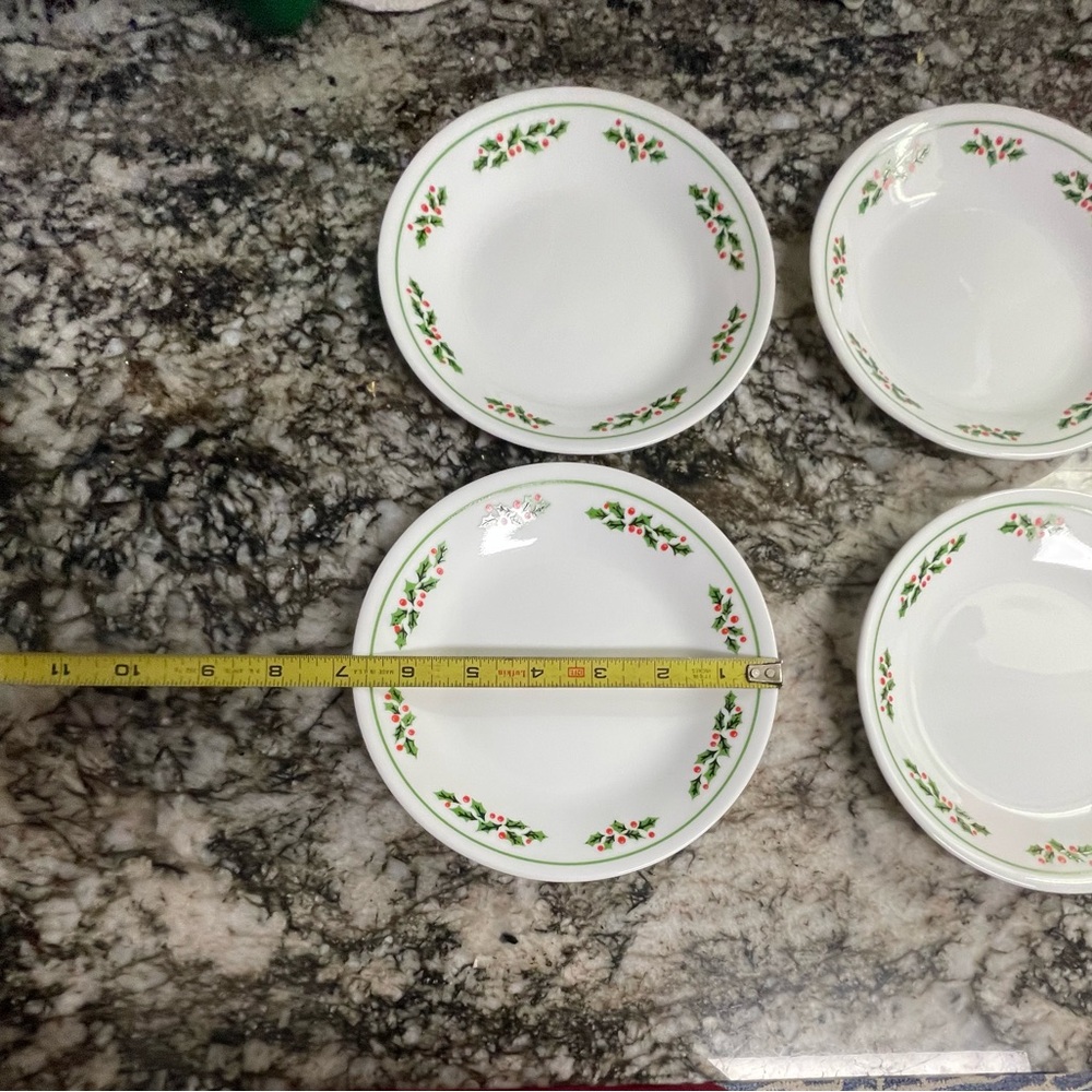 Festive Corelle “Holly Days” Dinnerware. - Picture 6 of 11